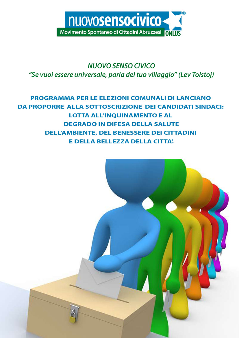 PROGRAMMA ELETTORALE NSC COMUNE DI LANCIANO