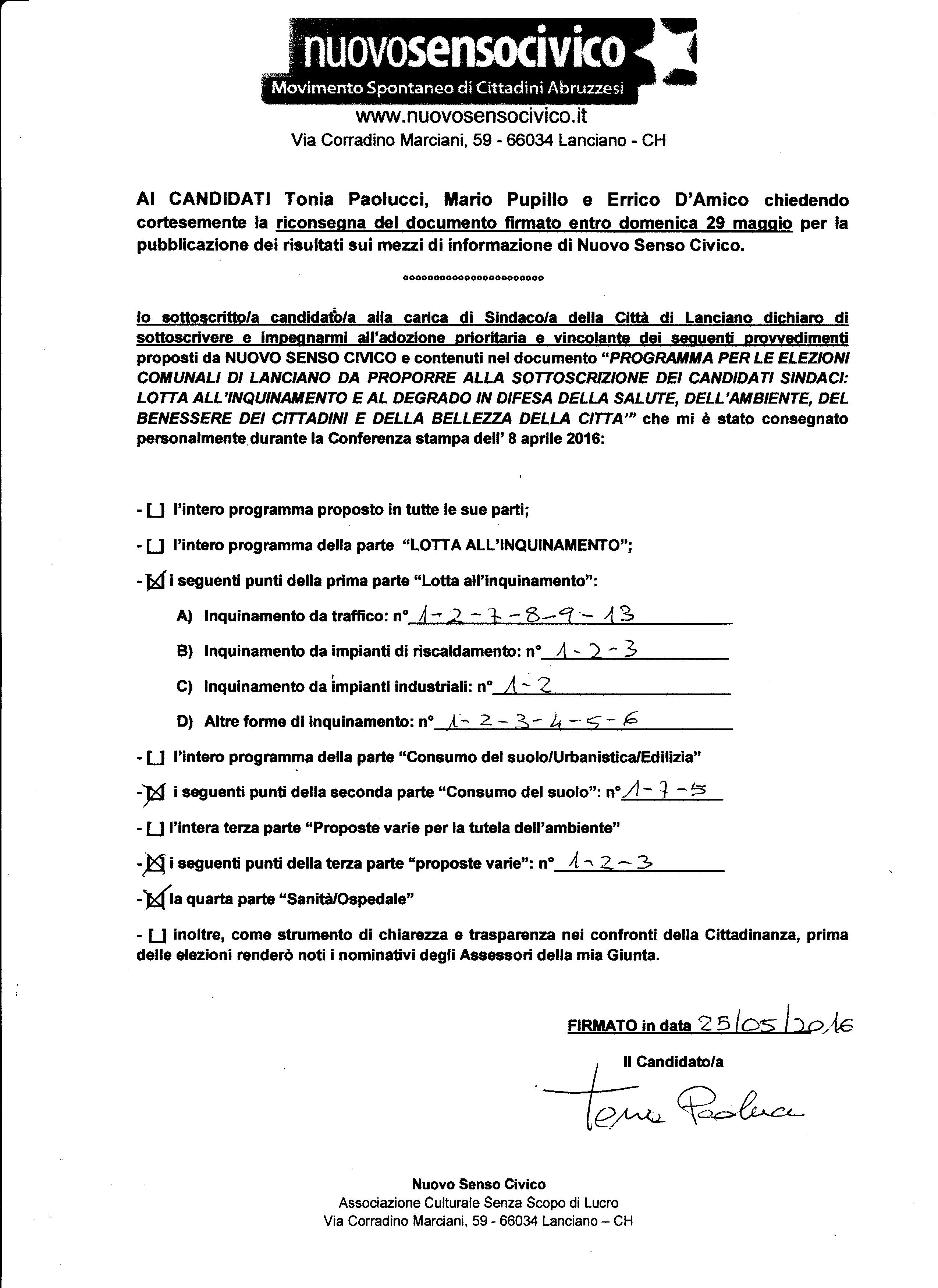 Sottoscrizione T.Paolucci